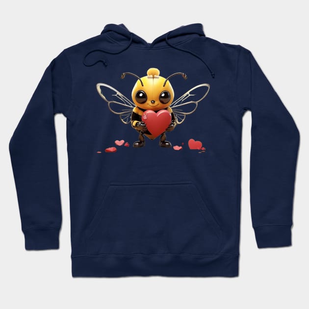 Valentine's Bumblebee Hoodie by likbatonboot